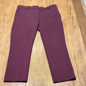 Burgundy Ankle Pants
